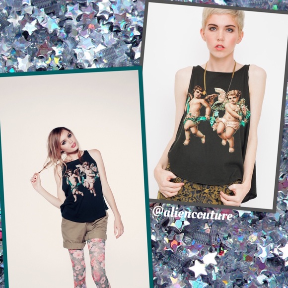 ✨COMING SOON!✨ Wildfox Cherubs Angel Baby Tank XS - Picture 7 of 8